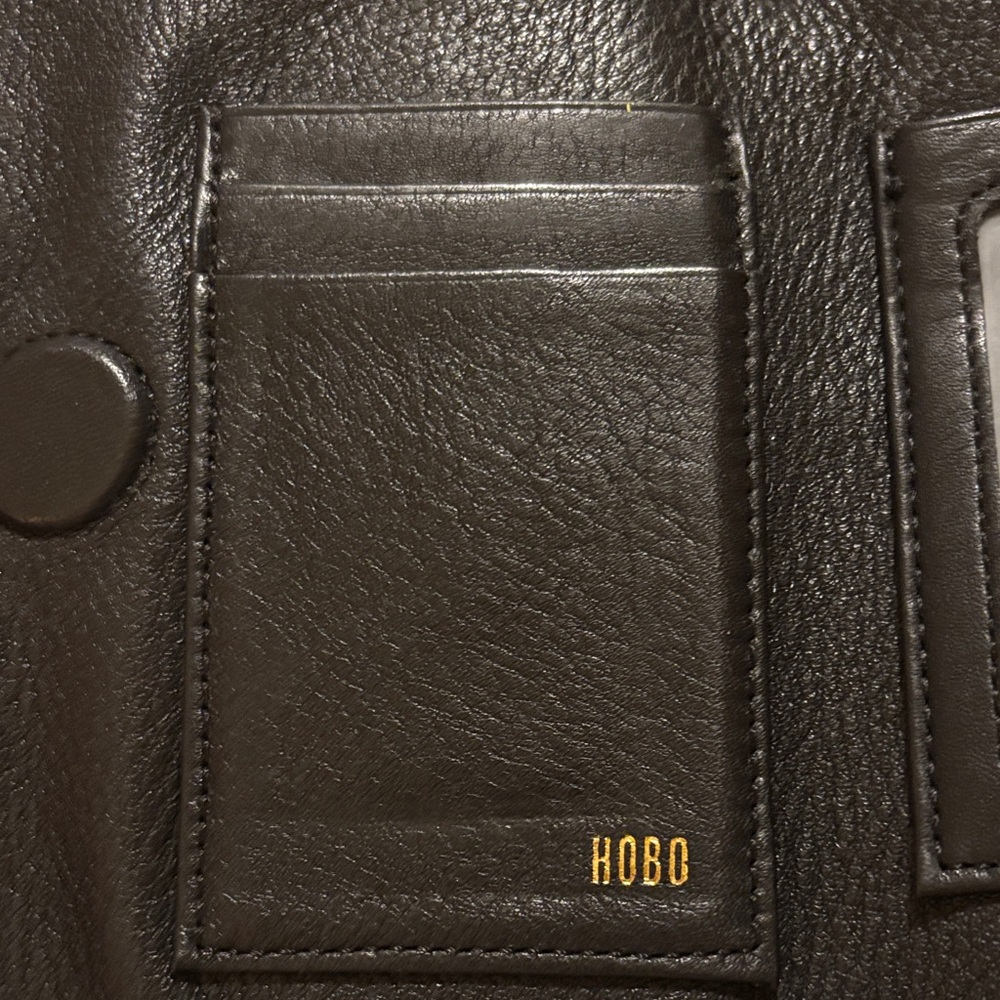 HOBO Dark Brown Leather Men's Wallet